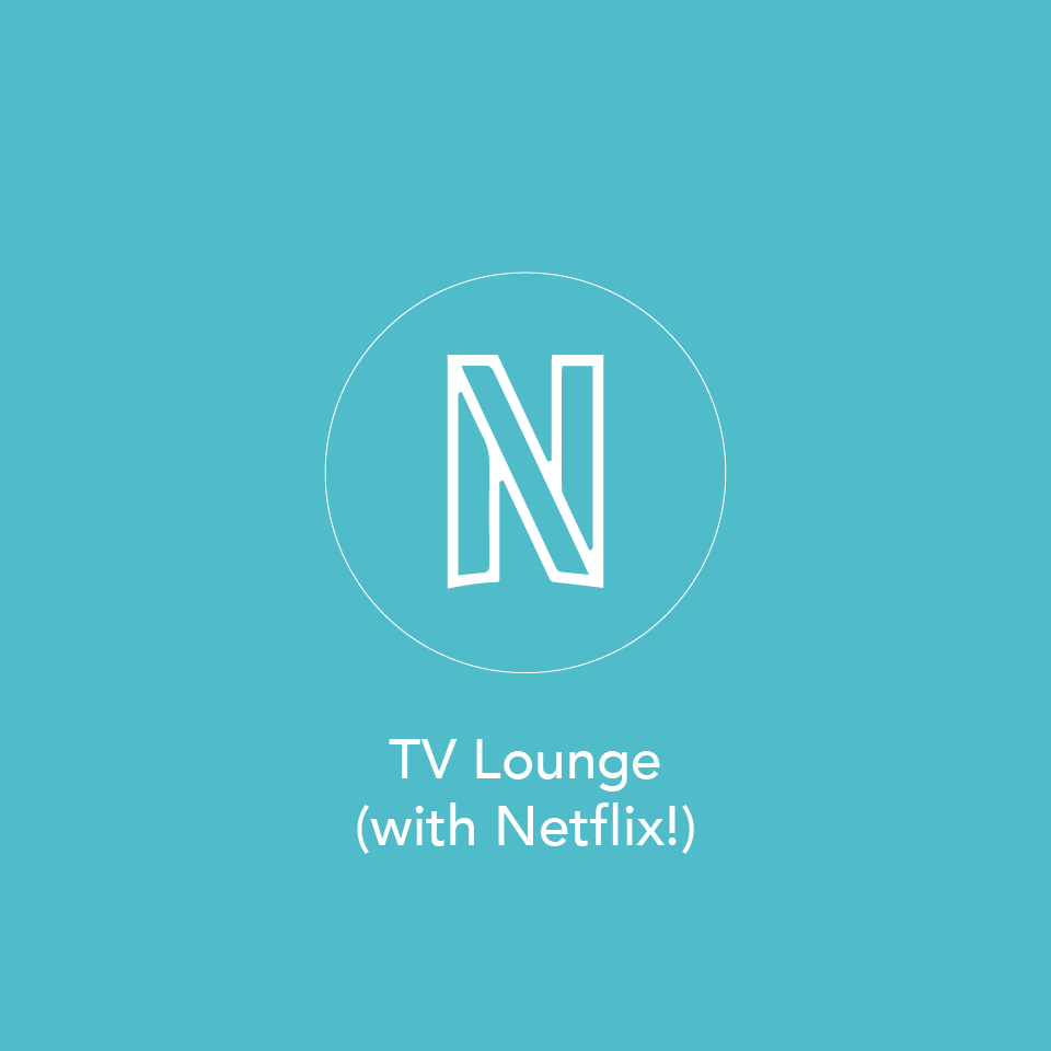 TV room with Netflix